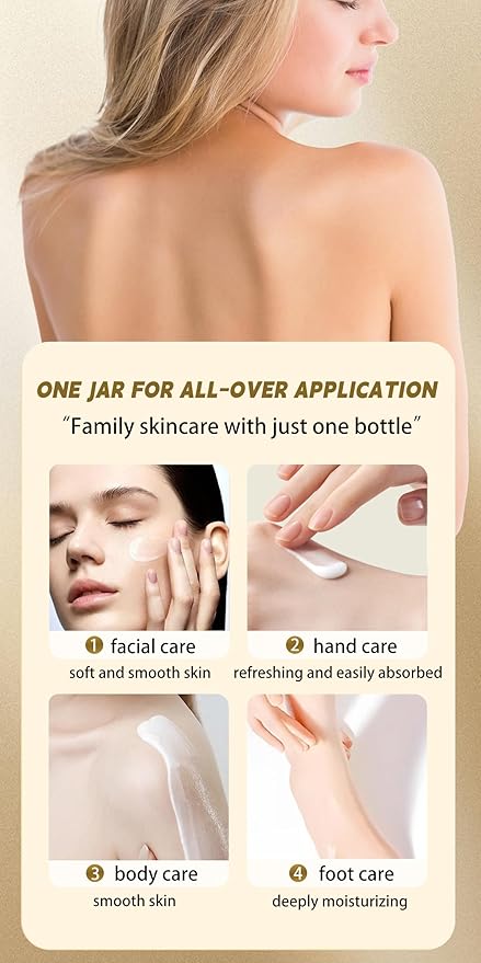 Body Butter Cream, Nourishes Moisturizes Dry Skin, Anti-Drying Anti-Cracking, Quickly Absorbed Non-sticky Improving Skin Elasticity for All Skin (Body Butter, 100 g)