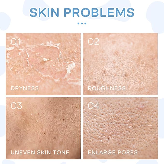 Milk Face Routine Set, 5Pcs Moisturizing Facial Skin Care Sets, Long-lasting Hydrating, Enhance Skin Elasticity, Face Care Kit Include Cream, Cleanser, Eye Cream, Moisturizer, Sunscreen