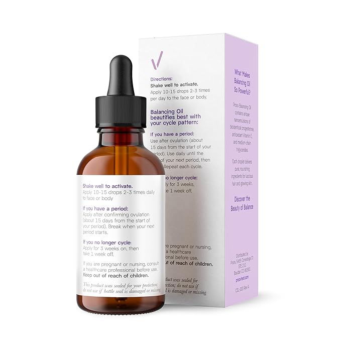 Proov - Unscented Balancing Oil - Natural Progesterone, Vitamin E - Hormone Balance For Women - Fertility & Menopause Support - More Effective than Progesterone Creams - 2-3 Month Supply - 30 ml