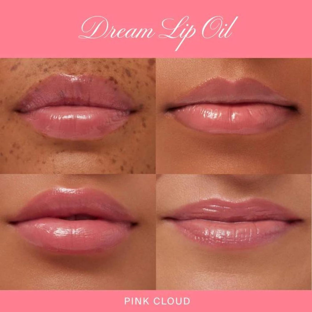 Summer Fridays Dream Lip Oil - Tinted Lip Oil with Moisturizing Sheer Coverage, High-Shine and Deep Hydration - Non-Sticky Formula for Long-Lasting Softness - Pink Cloud (0.15 Oz)