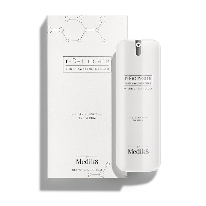 Medik8 R-Retinoate Day & Night Eye Serum - Hydrating, Plumping Vitamin A Undereye Serum - Reduces Fine Lines, Wrinkles, Dark Circles - 0.5 oz