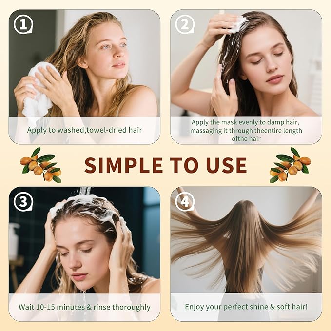 Hair Mask for Damaged Hair-Collagen Coating Hair Protein Treatment, Deep Repair Conditioner for Damaged, Curly, or Straight Thin Fine Hair 100ml