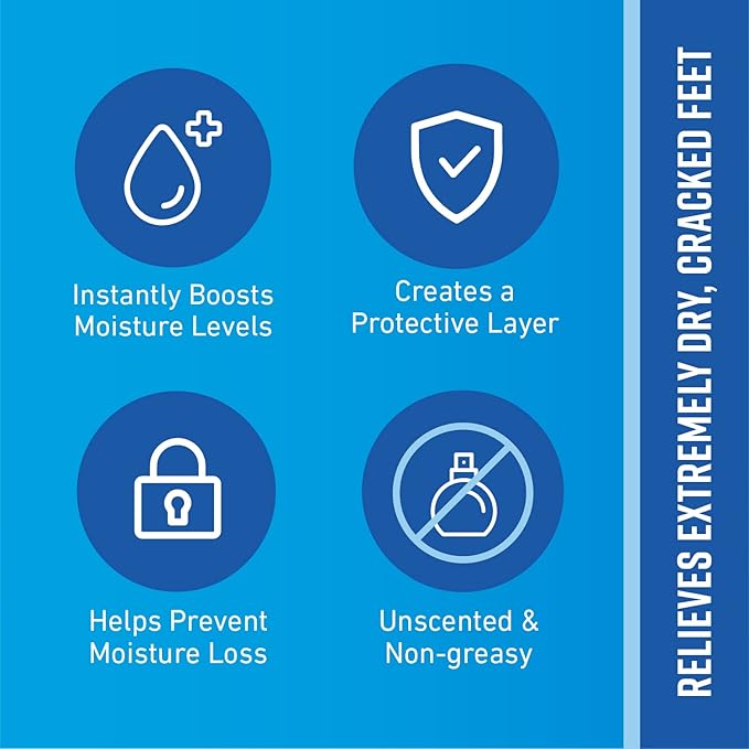 O'Keeffe's for Healthy Feet Foot Cream - 3 oz Tube (2 Pack) - Guaranteed Relief for Extremely Cracked, Dry Feet, Repairing Skincare, Instantly Boosts and Retains Moisture Levels