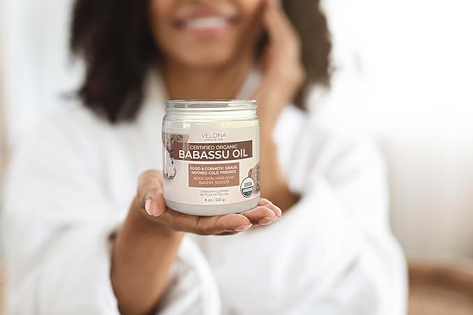 velona Babassu Oil USDA Certified Organic - 1 Gallon / 128 Fl Oz | 100% Pure and Natural Carrier Oil | Refined, Cold Pressed | Face, Hair, Body & Skin Care and Cooking | Use Today - Enjoy Results