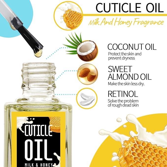 Teenitor Cuticle Care kit with Cuticle Remover and Cuticle Oil