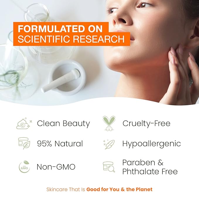 Vitamin C & Collagen Serum & Day Cream Value Set - Dermatologist Tested, Skin Brightening, Anti-Aging, Acne Treatment, Cruelty Free Korean Skin Care For All Skin Types - 1.69 oz