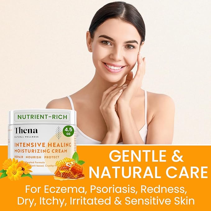 Thena Organic Sitz Bath Soak and Intensive Healing Moisturizing Cream Bundle