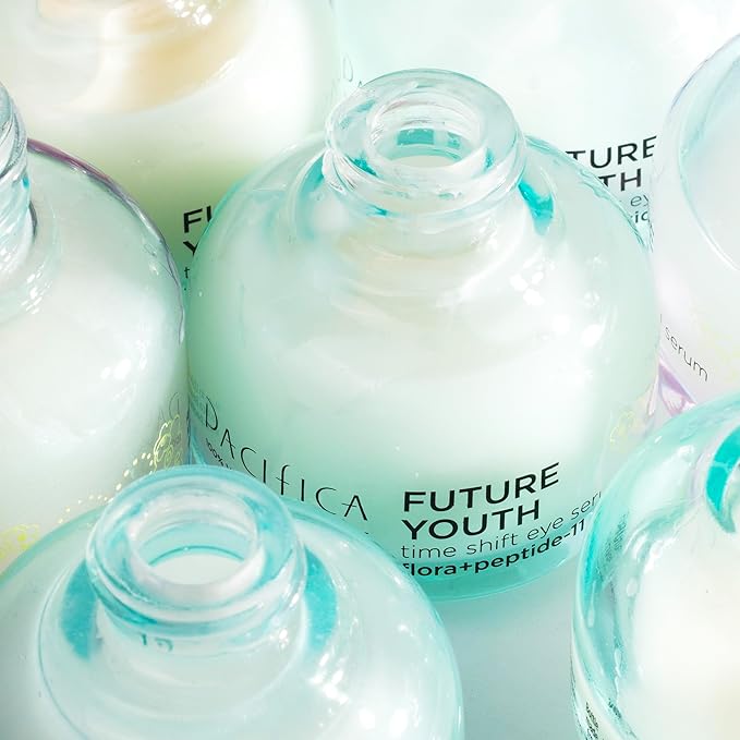 Pacifica Future Youth Time Shift Eye Serum – Peptide Eye Serum for Fine Lines & Dark Circles, Lifting & Firming Under Eye Treatment w/Flora + Peptide-11, Unscented Hydrating Gel for All Skin Types