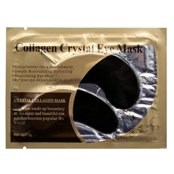 Jakuva 30 Pairs Under Eye Patches, Collagen Eye Mask Eye Patches for Dark Circles and Puffy Eyes, Reduce Wrinkles, Eye Mask Skincare for Moisturizing, Under Eye Mask Bulk for Your Face Care, Black