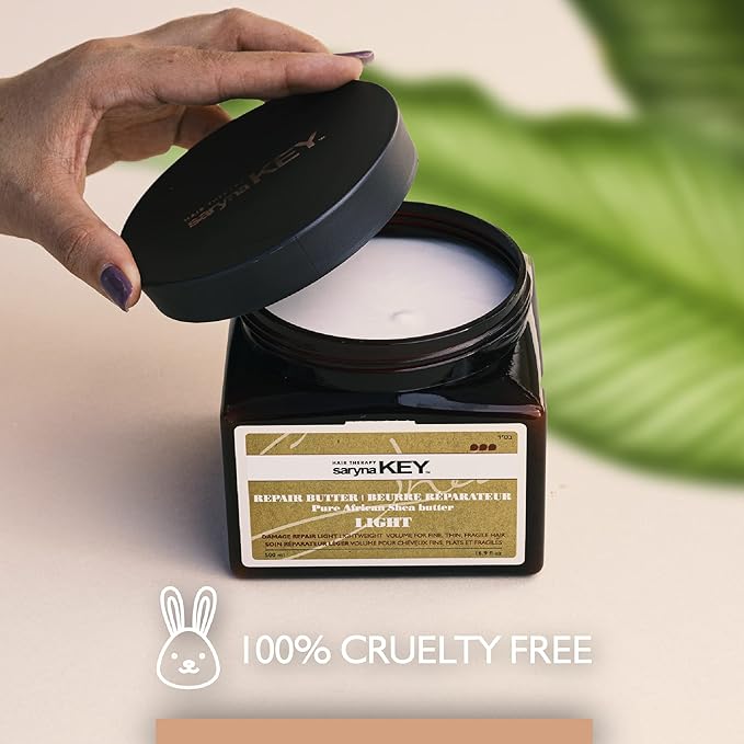 Saryna Key Light Treatment Butter Mask - African Shea Butter for Dry Hair Treatment - Rejuvenating Butter Moisturizer with Natural Keratin and Vitamins A, E, F (500ml/16.9oz)