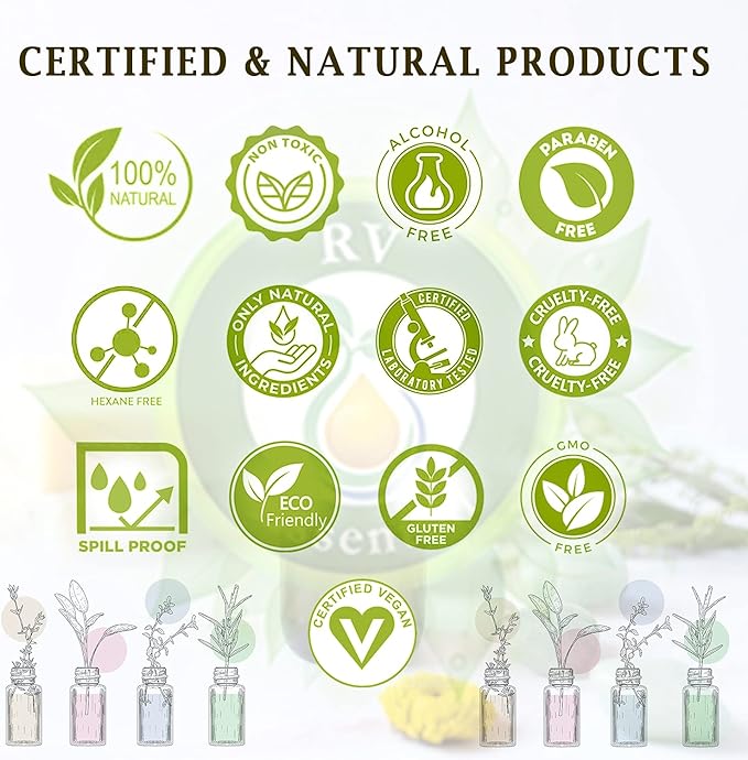 R V Essential Pure Labdanum Essential Oil 100ml (3.38oz)- Cistus Ladaniferus (100% Pure and Natural Steam Distilled)