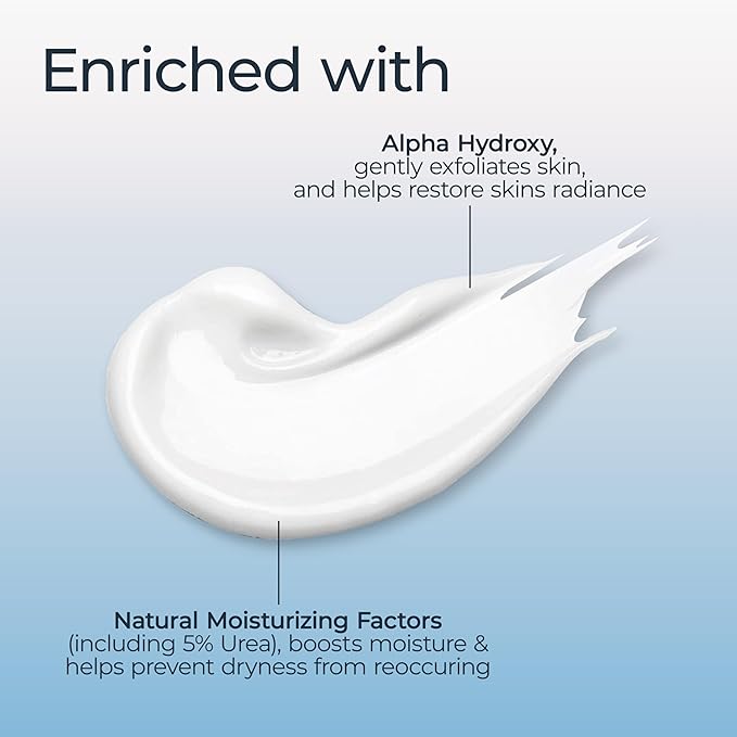 Eucerin Intensive Repair Body Lotion for Dry Skin with Alpha Hydroxy, Body Moisturizer for Very Dry Skin, Moisturizes, Exfoliates and Conditions, Paraben Free and Fragrance Free, 16.9 Fl Oz Bottle