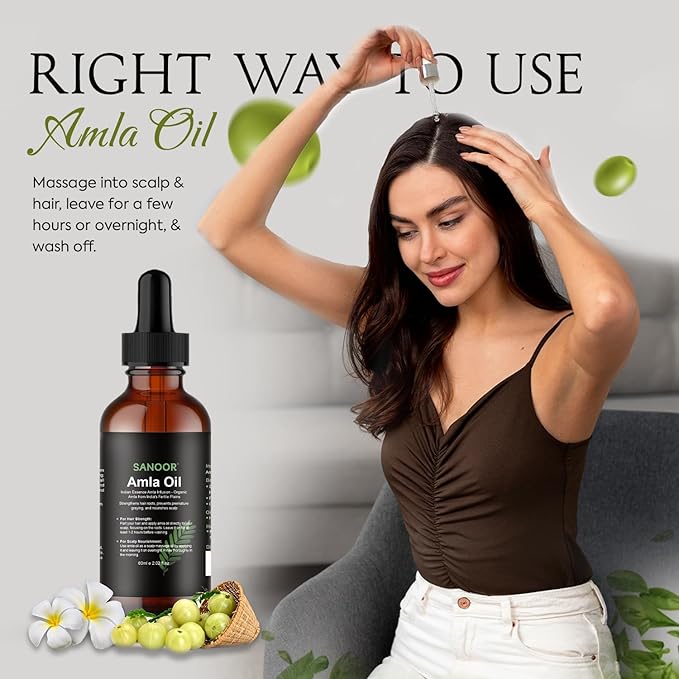 Indian Essence Amla Infusion | 100% Pure (2.02oz)| Infused with Nutrients Pure Hair Butter | Cold-pressed | 60ml