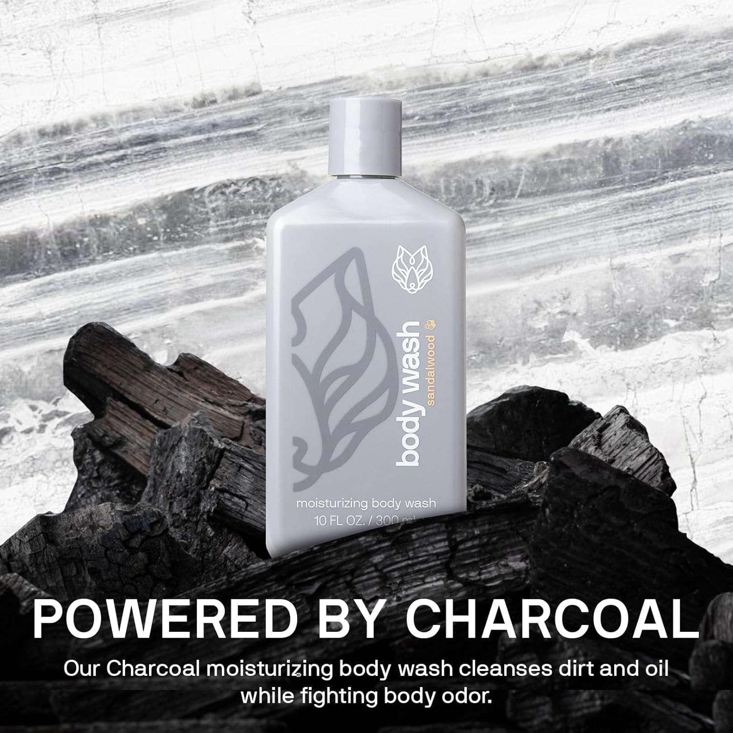 Black Wolf 2-Pack Moisturizing Body Wash Bundle - Mens Hydrating Bodywash for Dry, Dehydrated, & Sensitive Skin - Hyaluronic Acid, Aloe Vera, & Jojoba Oil Body Cleanser Help Remove Oil & Dirt