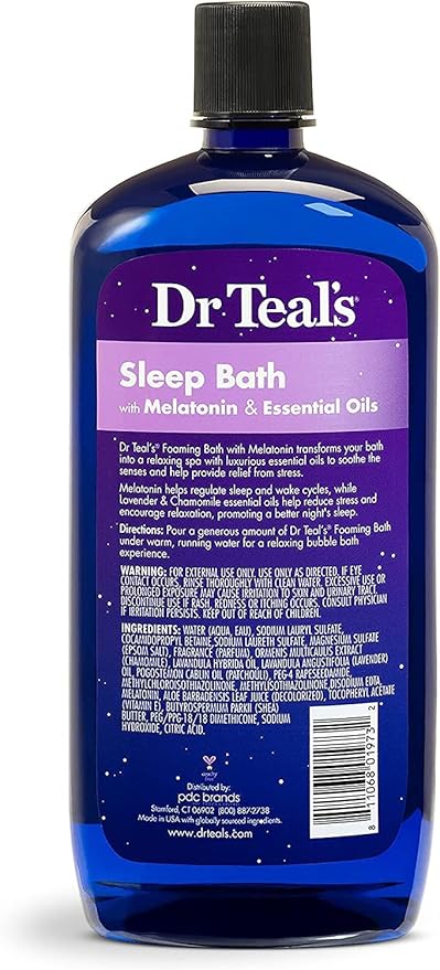 Dr. Teal's Foaming Bath Variety Gift Set (2 Pack, 34oz Ea.) - Melatonin Sleep Soak & Glow & Radiance with Vitamin C and Citrus Essential Oils - Moisturizes Skin & Promotes a Better Nights Sleep