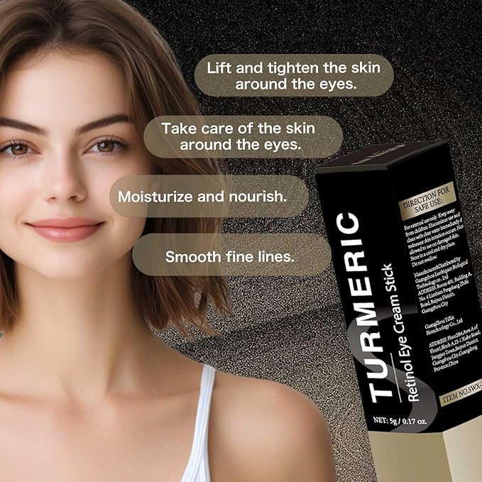 Retinol Eye Cream Stick for Under Eye Bags,Eye Balm Moisturizes Hydrating for Dark Circle,Wrinkles, Undereye care for Women Girl