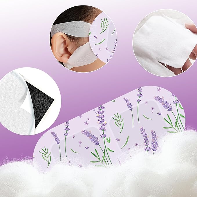 20 Pack Steam Eye Masks for Dry Eyes, Disposable Heated Eye Mask Self Heating Warm Compress for Eyes, Relief Eye Fatigue Hot Sleep Mask for Men Women, Lavender