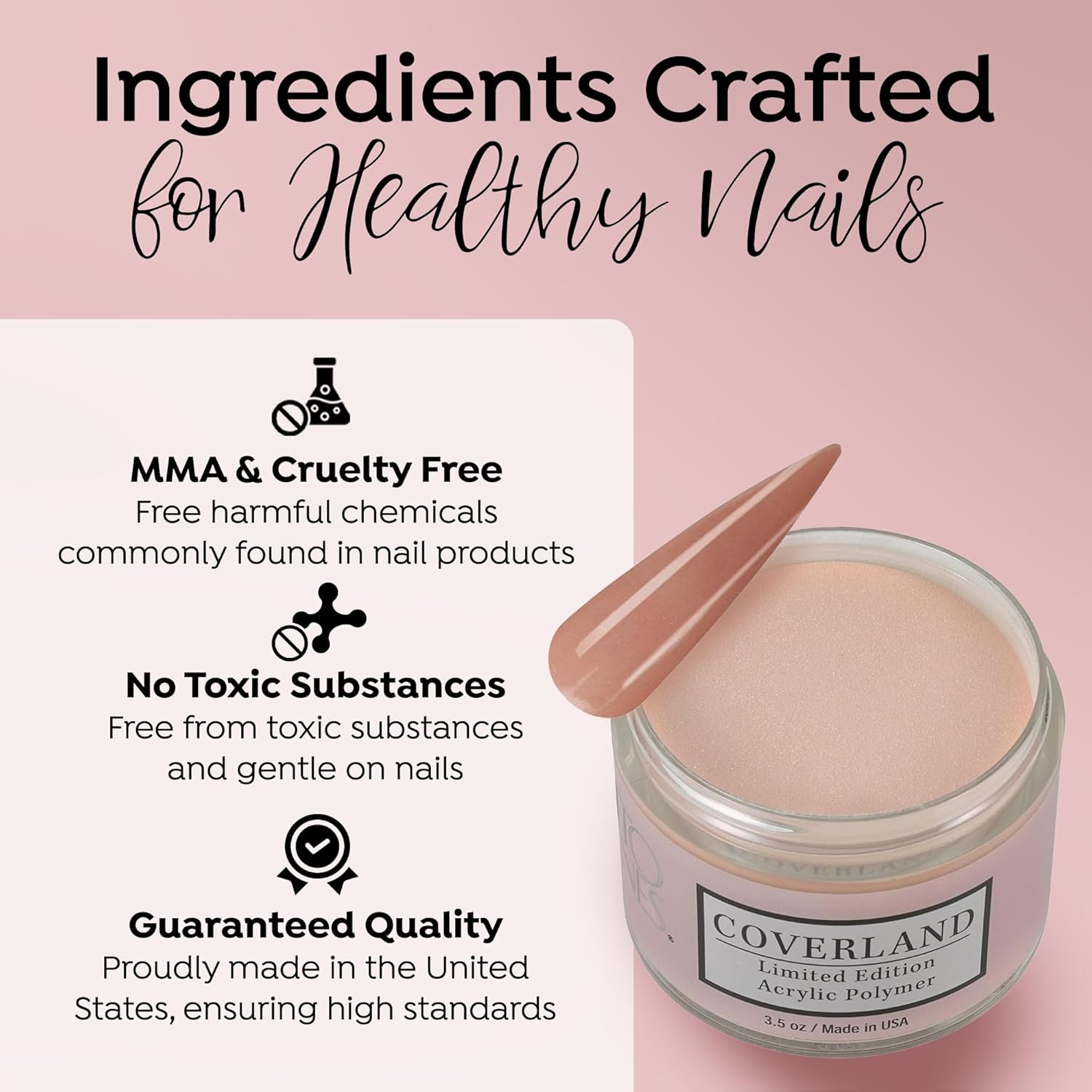 Coverland Acrylic Powder 3.5oz "Toasted Almond" - Limited Edition