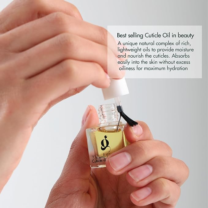 Dead Sea Cuticle & Nail Oil (5ML) | Strengthens, Moisturizes & Conditions with Sweet Almond, Olive, Jojoba, Castor, Argan Oils, Lemon Essential Oil, Vitamin E & Dead Sea Salt