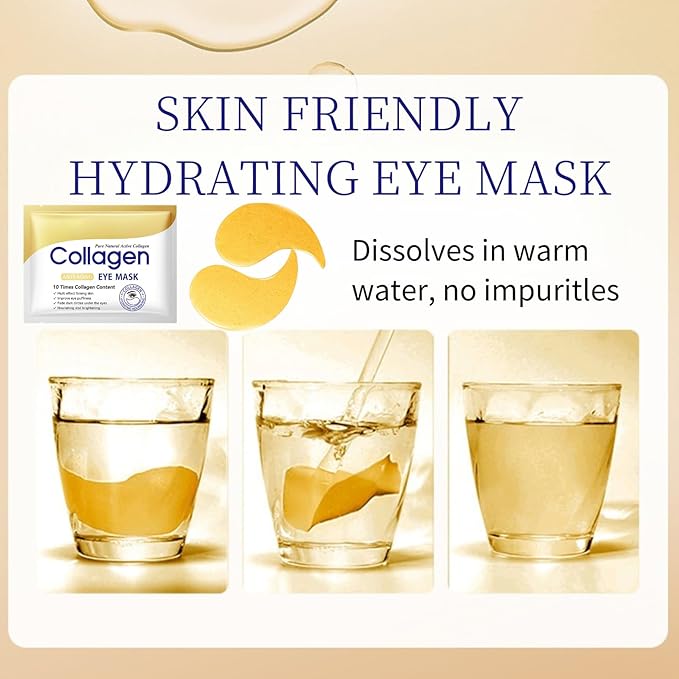 Collagen Eye Cream Anti Aging & 7PCS Eye Masks - eye Cream for Puffiness and Bags Under Eyes - Under eye cream for Da-rk Cir-cl-es - Nourishing & Firming Eye Mask - Eye Bags Treatment for Women