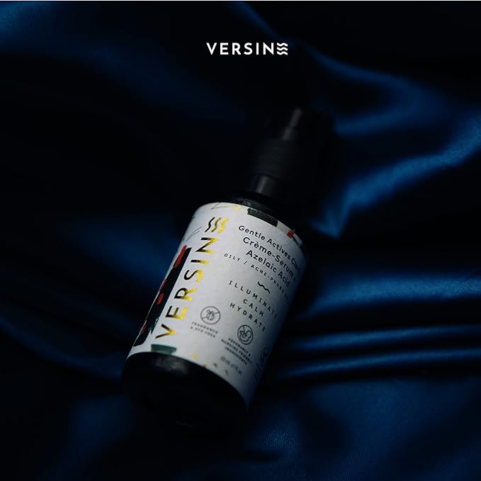 Versine Gentle Actives Serum for Face | Acne Prone Skin | Pregnancy Safe with Azelaic Acid, Vitamin C, Squalane, Niacinamide, Hyaluronic Acid | Moisturizer, Anti Aging and Brightening | 1Fl Oz