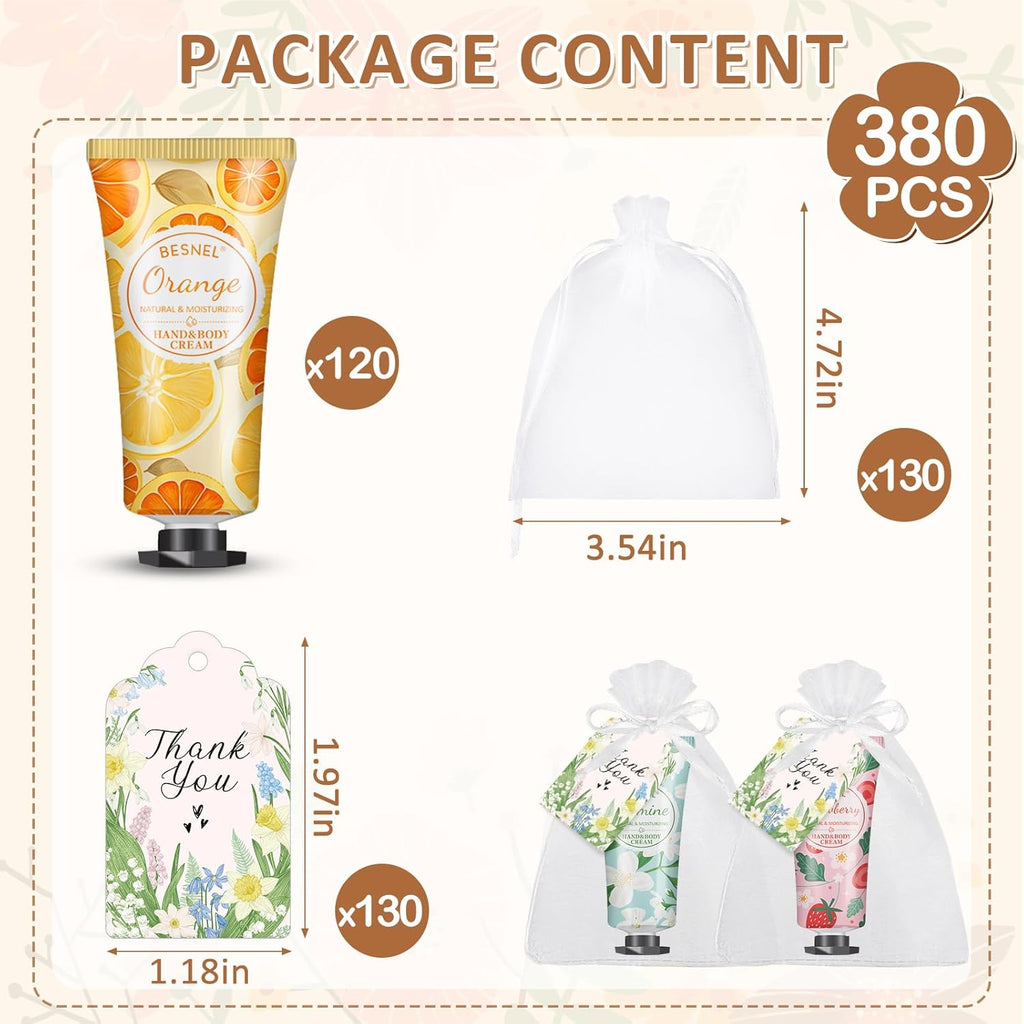 120 Pack Hand Cream Gifts Set For Women, Mini Hand Lotion Travel Size in Bulk for Dry Cracked Hands, Graduation Gifts, End of Year Teacher Appreciation Gifts, Thanksgiving Gifts, Party Favors