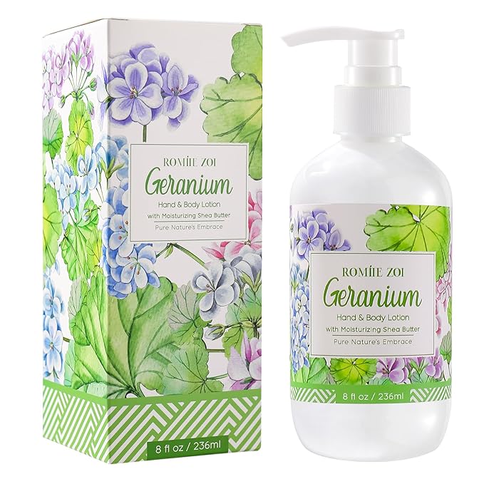 Daily Hand & Body Lotion with Moisturizing Shea Butter - Geranium - 236 ML / 8 FL OZ