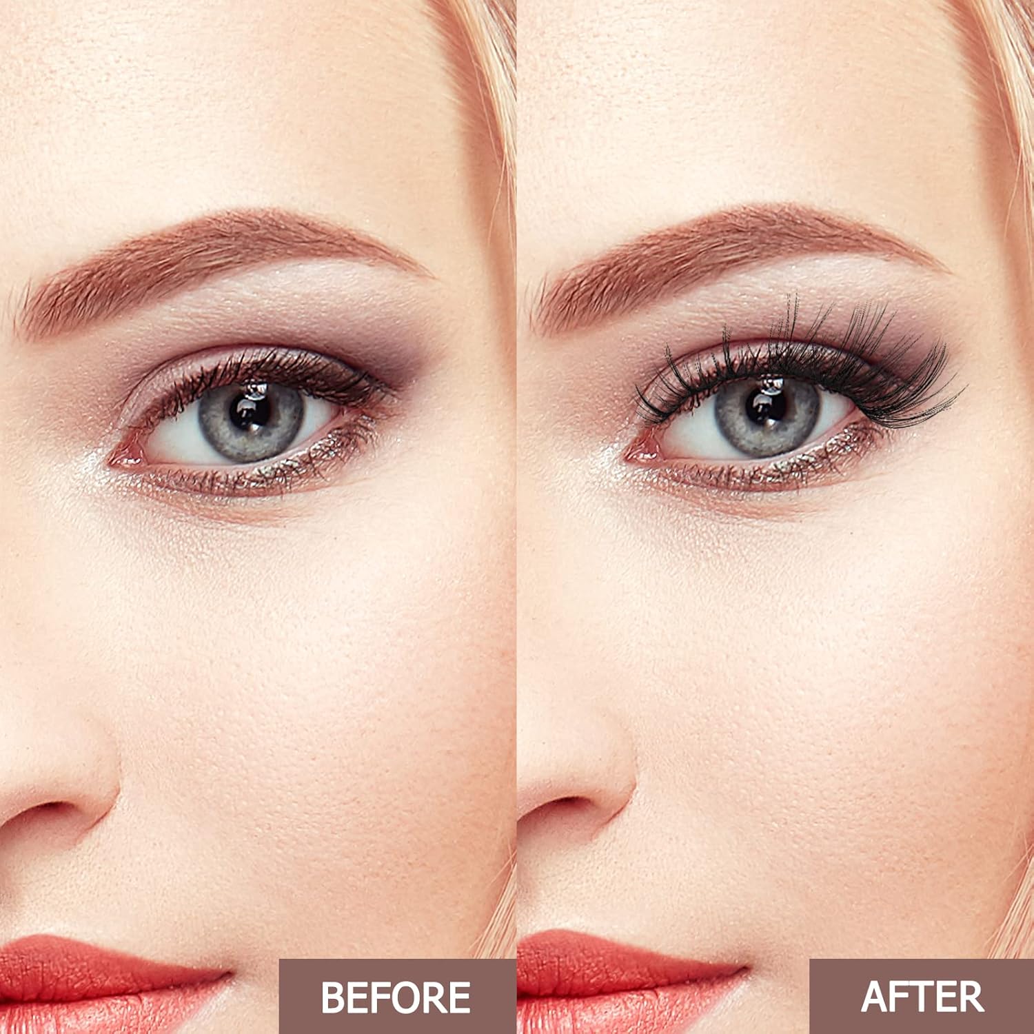 QUEWEL Cluster Lashes 72 Pcs Wide Stem Individual Lashes C/D Curl 8-16mm Length DIY Eyelash Extension False Eyelashes Fluffy02 Styles Soft for Personal Makeup Use at Home (Fluffy02-C-MIX8-16)