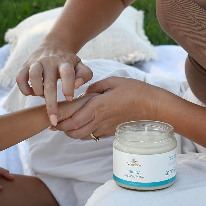 Waxelene Original Aerated Balm Large Jar, Organic Multipurpose Ointment the Petroleum Jelly Alternative Eczema Dry Sensitive Skin Face Moisturizer