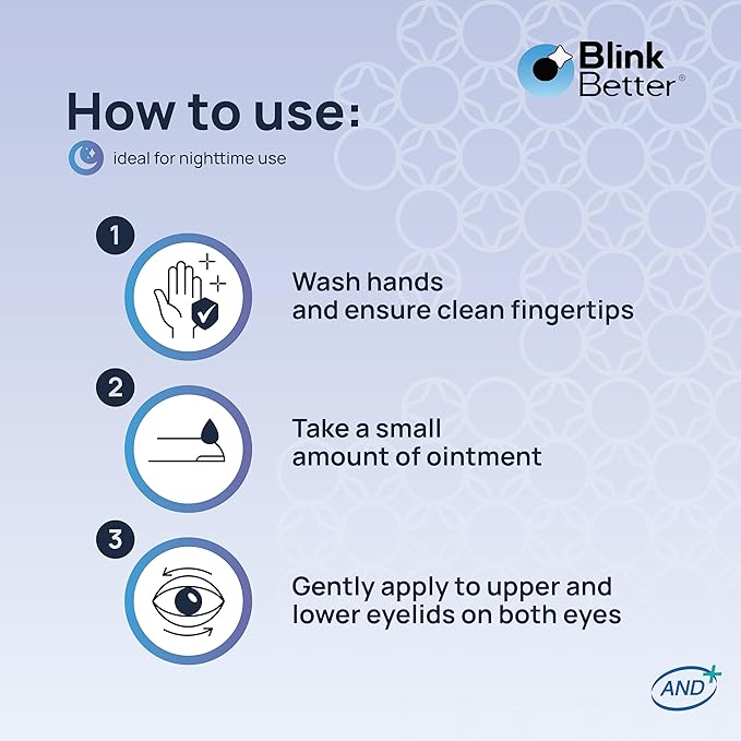 BetterLids Eyelid Ointment – Intense Oat Complex with Shea Butter & Panthenol - Hydrates, Nourishes & Soothes – Moisturizing Care for Dry, Itchy, Red, Sensitive, Flaky Skin Around the Eyes - 0.35 oz