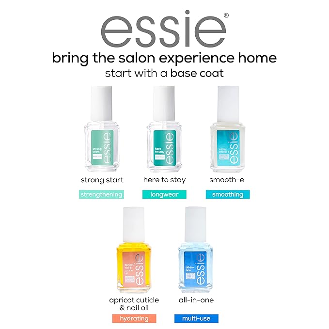 essie Nail Care, 8-Free Vegan, Gel Setter Top Coat, gel-like finish nail polish, 0.46 fl oz