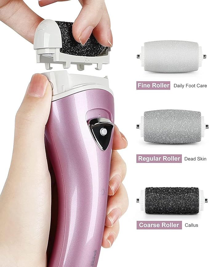 Electric Foot Callus Remover, Electronic Foot File Pedicure Kits, Rechargeable Portable Callus Remover for Feet, Professional Pedicure Tools, Foot Care Perfect for Dead Skin Ideal Gift
