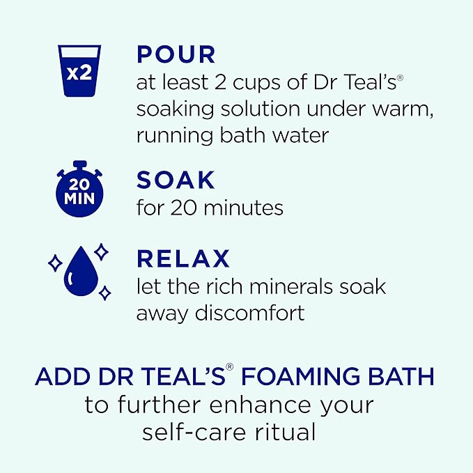 Dr Teal's Pure Epsom Magnesium Salt Soak, Clarify & Smooth with Witch Hazel & Aloe Vera, 3 lbs (Pack of 4)