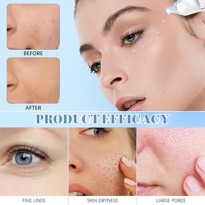 30PCS Hyaluronic Acid Tubes, 3% Hyaluronic Acid Serum Ultra-Hydrating Vials