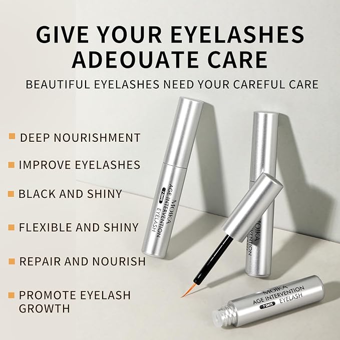 Eyelash Growth Serum for Thicker, Longer Lashes – Grow Luscious, Natural Lashes with Advanced Enhancer | Vegan & Cruelty-Free Treatment