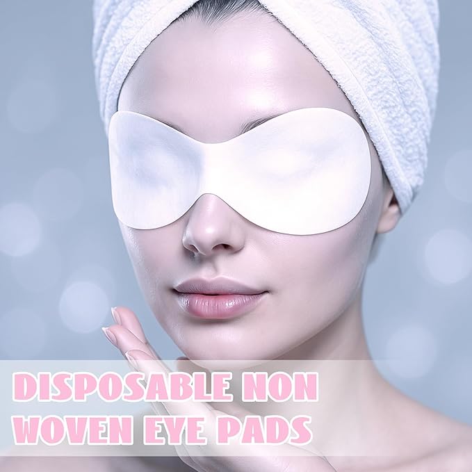 100 Pcs Disposable Non Woven Eye Care, Cotton Sheet Eye Mask Hygienic Eyelid Sheets, Clear Facials Patch Eye Pads For Dry Eyes for Skincare Spa Wrap Moisture Retention Beauty