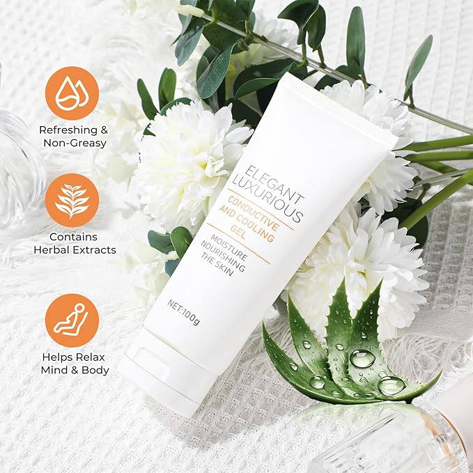 Depsoul Massage Gel for Massage, Used with Massager, lubricating and moisturizing Effect, Aloe Aroma, 3.5oz