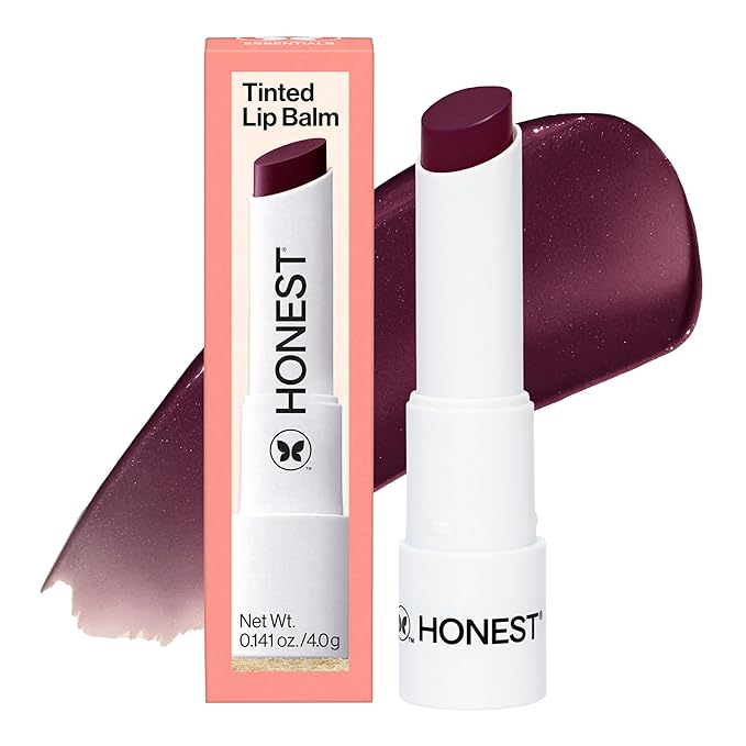 Honest Beauty Moisturizing Vegan Tinted Lip Balm 3-Pack | Antioxidant-rich Acai Extracts + Avocado Oil | Paraben Free + Cruelty Free