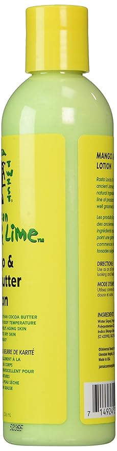 Jamaican Mango & Lime Mango & Shea Butter Lotion 8 Oz