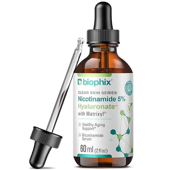 B-3 Nicotinamide Age-Defying Liquid Serum 2 oz - Hyaluronic Acid - Matrixyl ® - Supports Skin Health - Healthy Aging