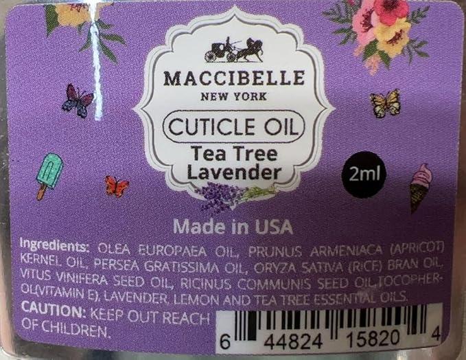 Maccibelle Lavander Pure Cuticle & Nail Oil Pen 2ml Heals Dry Cracked Cuticles.