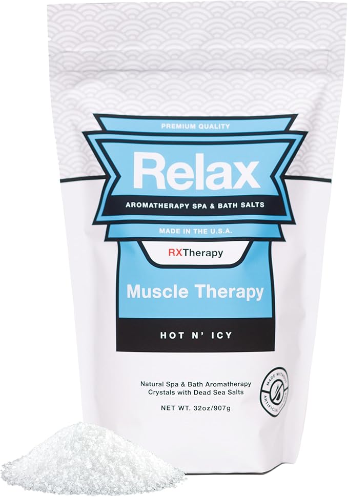 Relax Spa & Bath, Epsom & Dead Sea Salts, Aromatherapy Bath Salts for Hot Tub, Bath, or Spa, Infused with Magnesium, Muscle Therapy