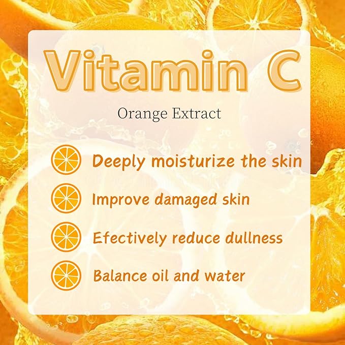 Skincare Kit Vitamin C Women Gifts - Skin Care Set Antioxidant - 5PCS Teen Skin Care Kit - Moisturizing Skincare Set - Skincare Gift Set for Women - with Cleanser, Toner, Serum, Eye Cream, Face Mask
