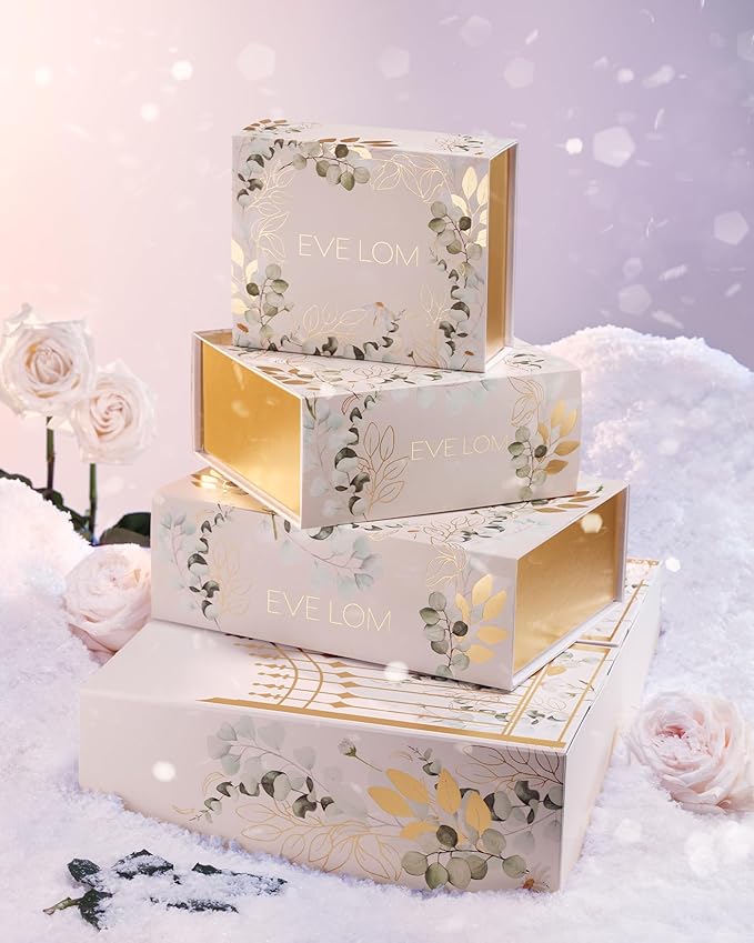 EVE LOM Legendary Cleanse Set - Botanical-Infused Cleanser Balms with Muslin Cloth Holiday Giftset - Luxury Skin Care Kit