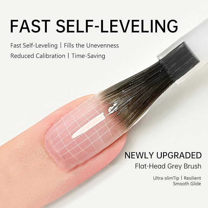 Salon-Level Builder Gel for Nails - Thickness Nail Strengthener & Extender | 28-Day Chip Resistance Hypoallergenic & Odorless
