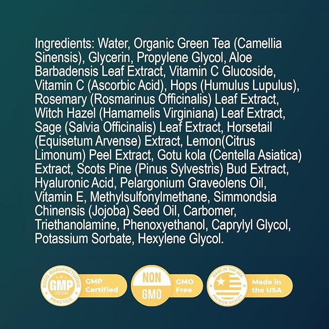 Illuderma Serum – 100% Natural Facial Serum with 16 Beneficial Ingredients for Hydrated, Nourished Skin – 1 Oz, 30ml, 6 Month Supply