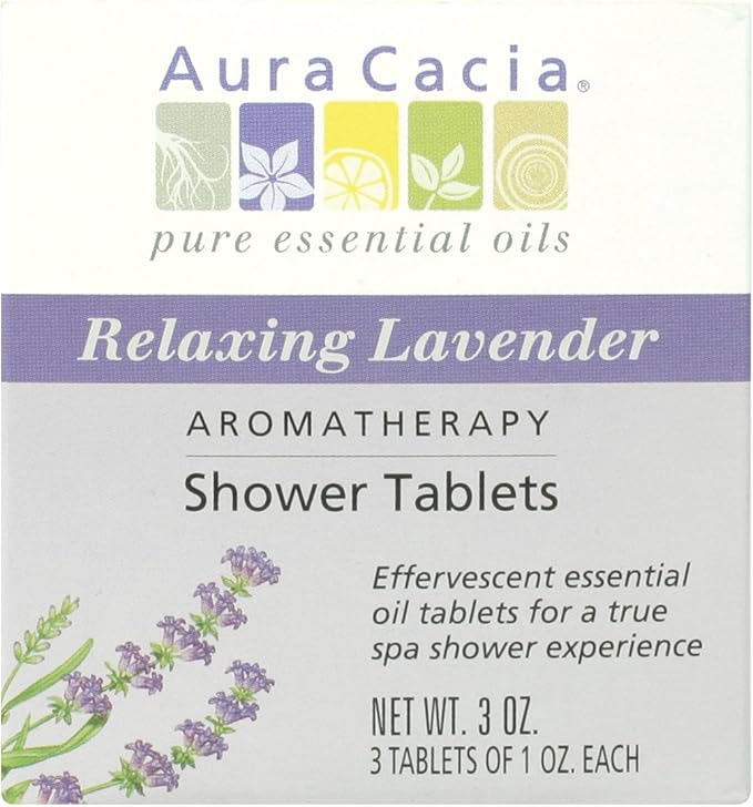 Shower Tablets Relaxing Lavender, 3 OZ.- 3 Tablets of 1 OZ. Each