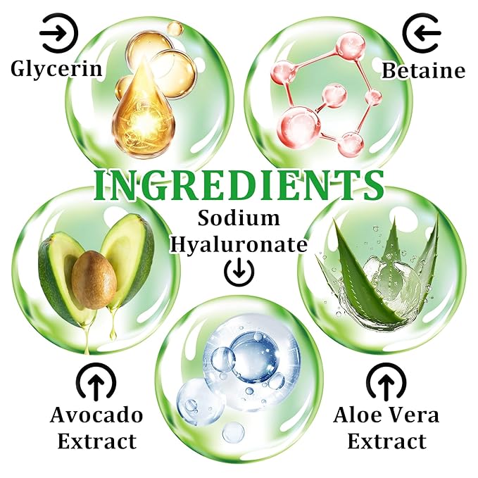 10 Pcs Avocado Skin Care Set with Facial Cleanser,Toner,Face Serum,Face Cream,Eye Cream,Moisturizing Lip Balm,Under Eye Patch and Lip Mask,Hydrating Face Sheet Masks Skin Care Kit for Women and Men