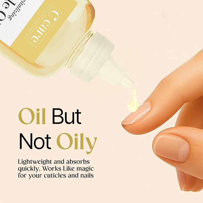 C CARE Sweet Almond Cuticle Oil For Nails - Repairs Cuticles Overnoght - Moisturizes and Strengthens Nails and Cuticles - 8oz