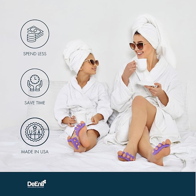 DeEnti Double Pumice Pack, Bundle Includes Mint Scented Callus Remover, 2 Pumice Stones for Feet, and 4 Pairs of Gloves, Salon Grade Foot Care, Home Manicure and Pedicure Kit